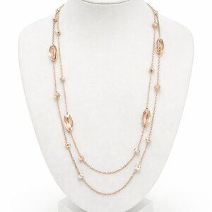 ✨ New York & Company Gold & Cream Necklace ✨